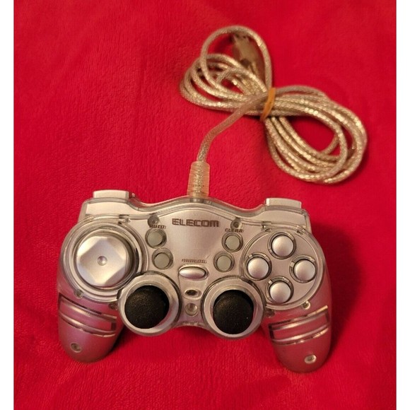 Elecom Gamepad Controller JC-U1012VSV USB Windows Silver - Picture 1 of 9